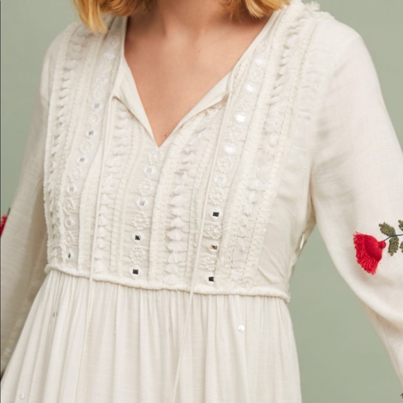 Embroidered and embellished Anthropologie dress - Picture 5 of 8